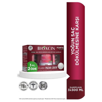 Bioxcin Forte Saç Dökülmesine Karşı Bakım Şampuanı 300 ml - 3 AL 2 ÖDE - 2