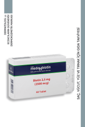 Dermoskin Medohbiotin Biotin 2.5 mg 60 Tablet - Dermoskin