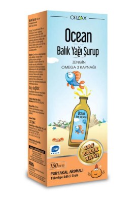 Orzax Ocean Balık Yağı Şurup 150ml Portakal Aromalı - 1