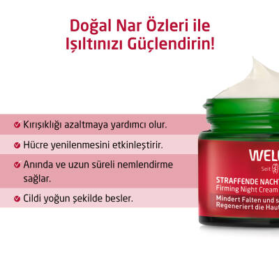 Weleda Organik Nar Özlü Nemlendirici ve Sıkılaştırıcı Gece Bakım Kremi 40 ml - 2